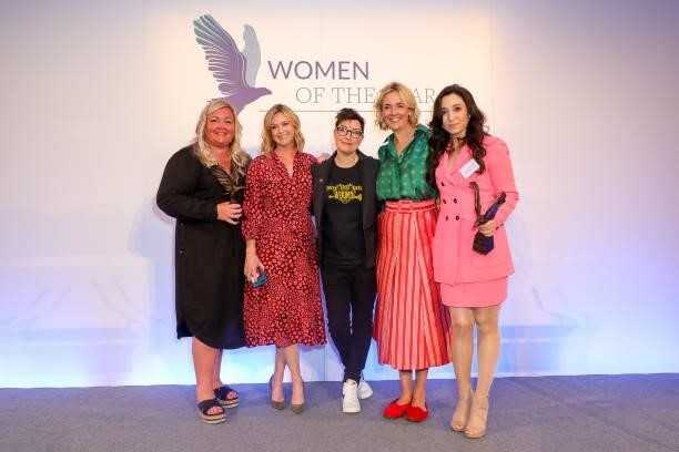 Laura McSorley, Julie Etchingham, Sue Perkins and Lady Louise Vaughan and Heba Bevan attend the Women of the Year Lunch & Awards that recognises and...