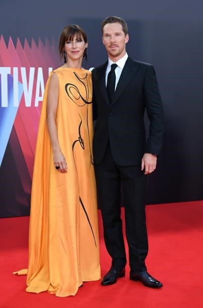 Sophie Hunter and Benedict Cumberbatch attend "The Power Of The Dog
