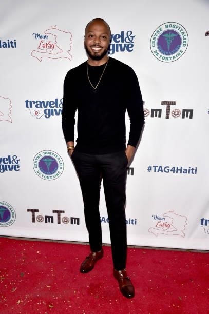 Dustin Young attends Travel & Give Fundraiser with Lisa Vanderpump at Tom Tom on October 11, 2021 in West Hollywood, California.
