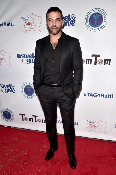 Haaz Sleiman attends Travel & Give Fundraiser with Lisa Vanderpump at Tom Tom on October 11, 2021 in West Hollywood, California.