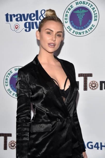 Lala Kent attends Travel & Give Fundraiser with Lisa Vanderpump at Tom Tom on October 11, 2021 in West Hollywood, California.