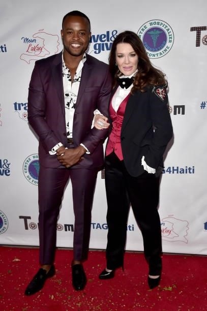 Richardson Chery and Lisa Vanderpump attend Travel & Give Fundraiser with Lisa Vanderpump at Tom Tom on October 11, 2021 in West Hollywood,...