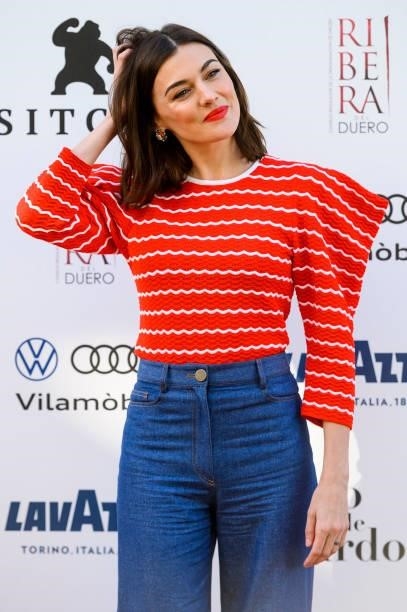 Actress Marta Nieto attends 'Tres' photocall during the Sitges 54th International Fantastic Film Festival of Catalonia on October 12, 2021 in Sitges,...