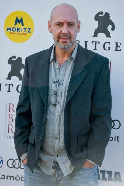 Jaume Balaguero attends 'The Fear Collection' photocall during the Sitges 54th International Fantastic Film Festival of Catalonia on October 12, 2021...