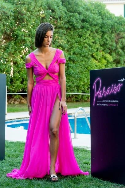 Begona Vargas attends 'Paraiso' photocall during the Sitges 54th International Fantastic Film Festival of Catalonia on October 12, 2021 in Sitges,...
