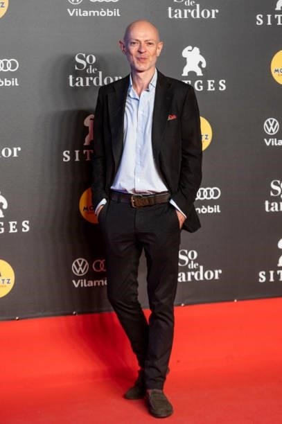Actor Julius Cotter attends 'Tres' premiere during the Sitges 54th International Fantastic Film Festival of Catalonia on October 12, 2021 in Sitges,...