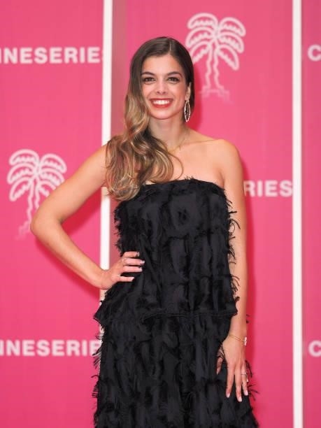 Anais Parello attends the 4th Canneseries Festival - Day Five on October 12, 2021 in Cannes, France.