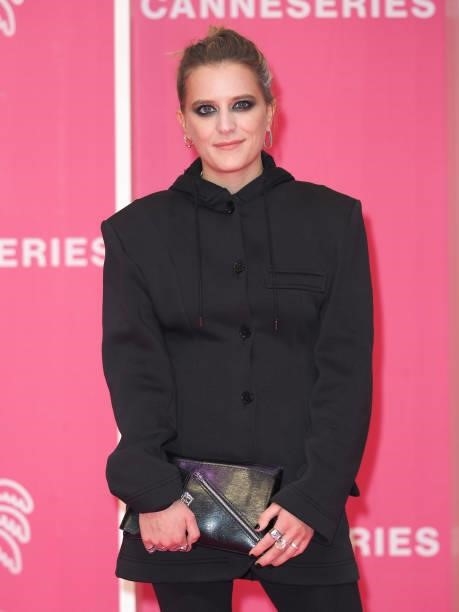 Marie Papillon attends the 4th Canneseries Festival - Day Five on October 12, 2021 in Cannes, France.