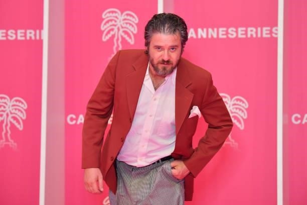 Edoardo Pesce attends the 4th Canneseries Festival - Day Five on October 12, 2021 in Cannes, France.