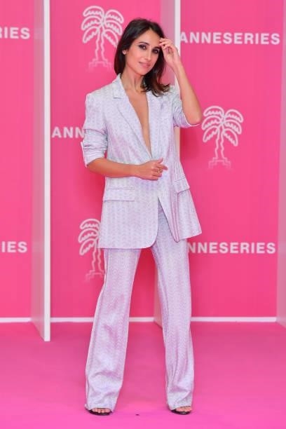Silvia D'Amico attends the 4th Canneseries Festival - Day Five on October 12, 2021 in Cannes, France.
