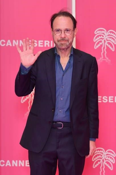 Marc Levy attends the 4th Canneseries Festival - Day Five on October 12, 2021 in Cannes, France.