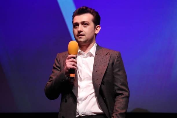 Craig Roberts speaks on stage at the "The Phantom Of The Open