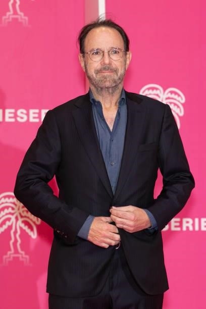 Writer Marc Levy attends the 4th Canneseries Festival - Day Five on October 12, 2021 in Cannes, France.