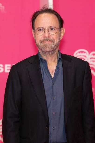 Writer Marc Levy attends the 4th Canneseries Festival - Day Five on October 12, 2021 in Cannes, France.