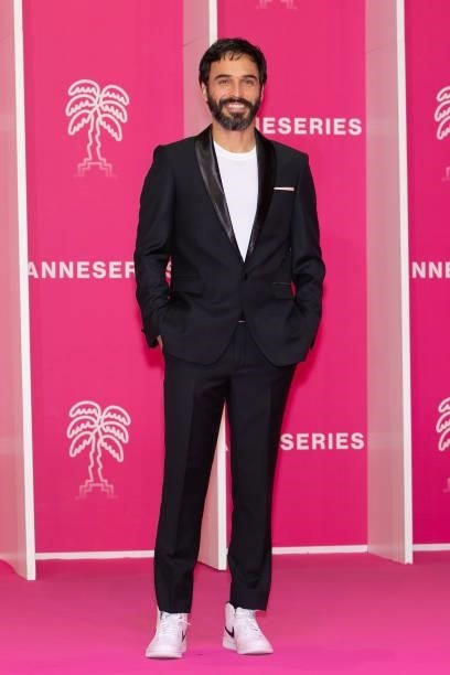 Actor Assaad Bouab attends the 4th Canneseries Festival - Day Five on October 12, 2021 in Cannes, France.