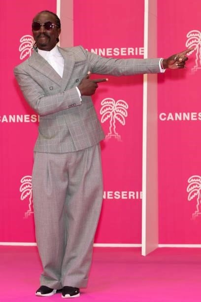 Marco Prince attends the 4th Canneseries Festival - Day Five on October 12, 2021 in Cannes, France.
