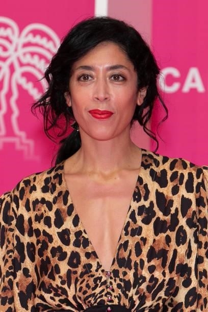 Actress Naidra Ayadi attends the 4th Canneseries Festival - Day Five on October 12, 2021 in Cannes, France.