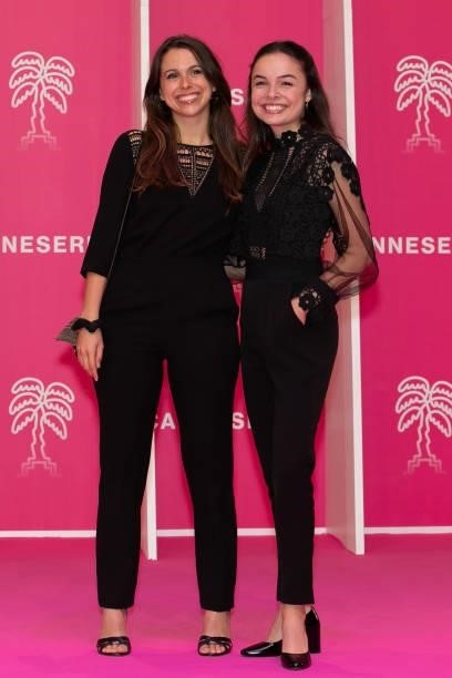 Kaycie Chase and Clara Quilichini attend the 4th Canneseries Festival - Day Five on October 12, 2021 in Cannes, France.