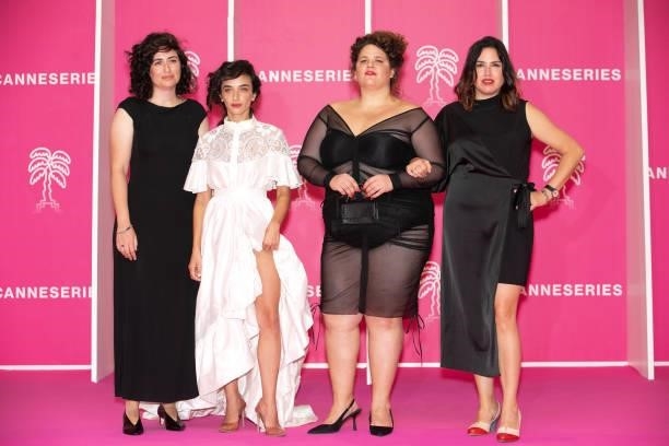 Einat Holland, Maya Landsmann and guests attend the 4th Canneseries Festival - Day Five on October 12, 2021 in Cannes, France.