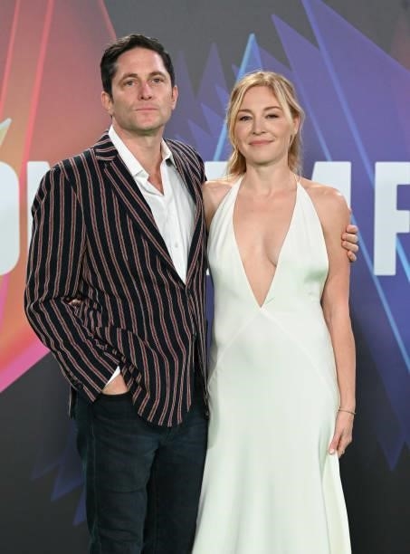Juliet Rylance and David Conrad attend "The Phantom Of The Open