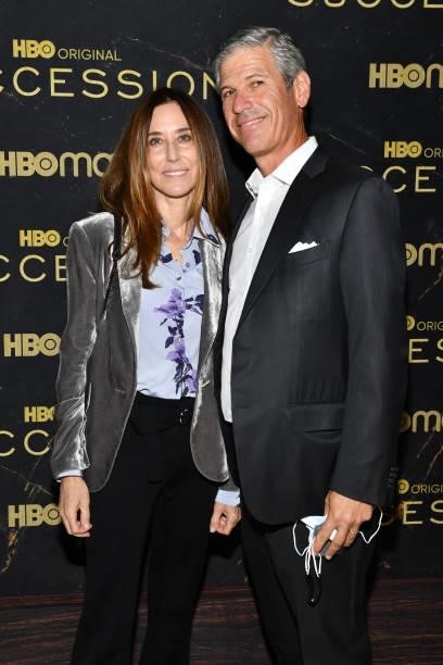 Robert Pruzan and Tracey Pruzan attend HBO's "Succession