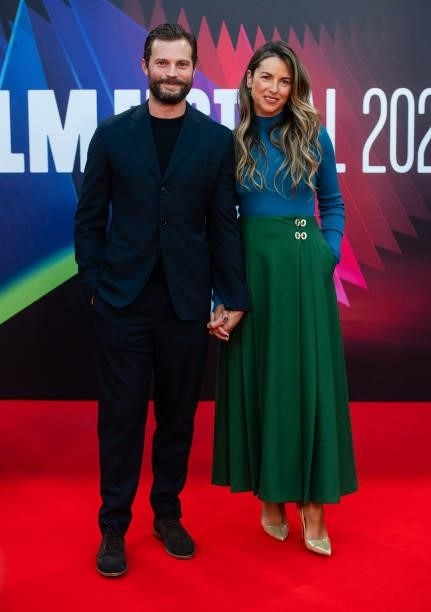 Jamie Dornan and Amelia Warner attend the "Belfast