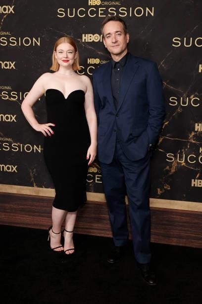 Sarah Snook and Matthew Macfadyen attend the HBO's "Succession