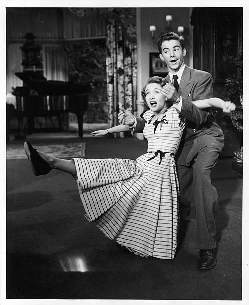 Jane Powell and Scotty Beckett sing and dance in a scene from the film 'A Date With Judy', 1948.