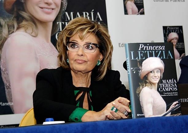 Maria Teresa Campos presents her book 'Princess Letizia' on November 28, 2012 in Madrid, Spain.