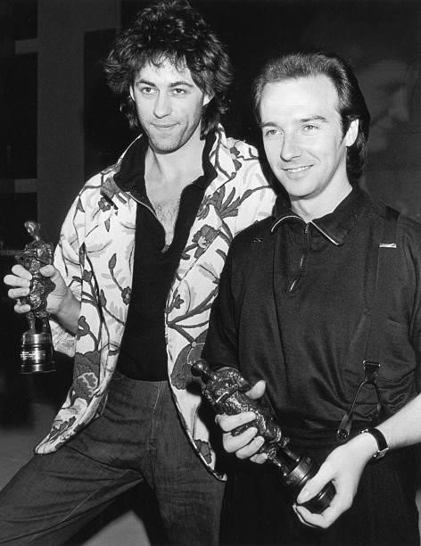 Bob Geldof and Midge Ure are amongst the winners at the Ivor Novello Awards, held at the Grosvenor House Hotel, 13th March 1985.