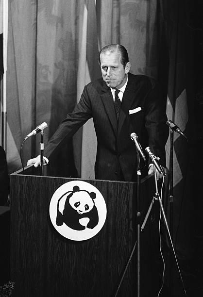 The Duke of Edinburgh speaking at the Second International Congress of the World Wildlife Fund, 18th November 1970.