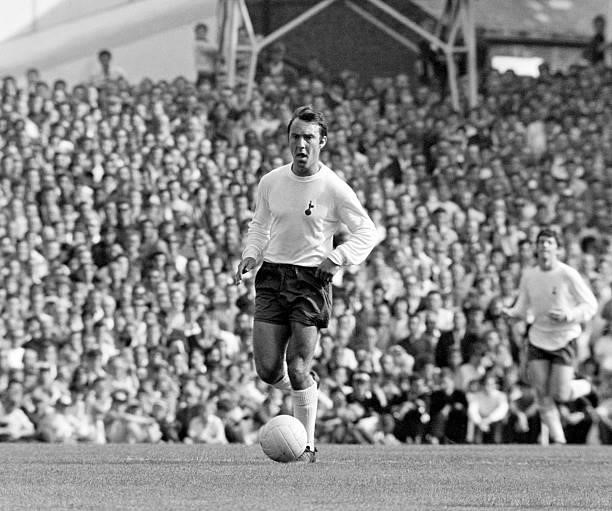 Jimmy Greaves of Tottenham Hotspur in action at White Hart Lane in London on 26th August, 1967.