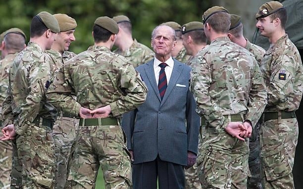 Prince Philip, Duke of Edinburgh, Colonel of the Grenadier Guards, and Life Member of the Grenadier Guards Association, visits the 1st Battalion of...