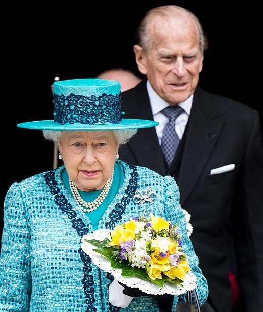Queen Elizabeth II and Prince Philip, Duke of Edinburgh attend the traditional Royal Maundy Service at Windsor Castle on March 24, 2016 in Windsor,...