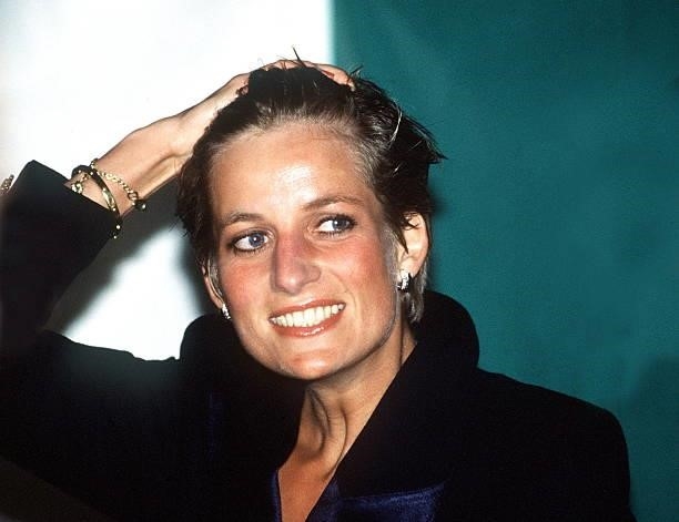Princess Diana With Wet Hair At A Concert In Hyde Park