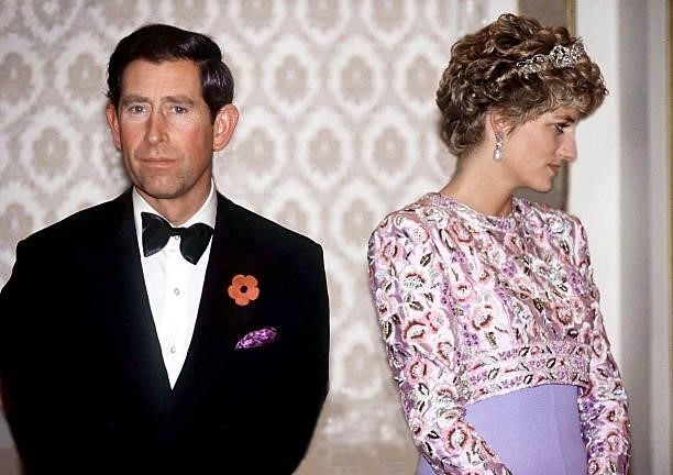 Prince Charles And Princess Diana On Their Last Official Trip Together - A Visit To The Republic Of Korea .they Are Attending A Presidential Banquet...