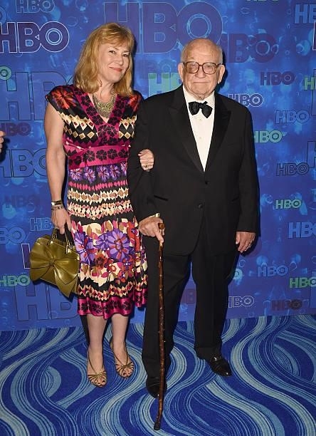 Actor Ed Asner and producer Cindy Gilmore attend HBO's Official 2016 Emmy After Party at The Plaza at the Pacific Design Center on September 18, 2016...