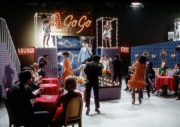 American rock 'n roll singer and dancer, Chubby Checker, performing, on a nightclub set in a TV studio, circa 1967. Photo by Michael Ochs...
