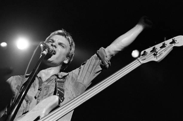 Bassist/singer Sting of the Police performs at The Agora Ballroom on April 27, 1979 in Atlanta, Georgia.