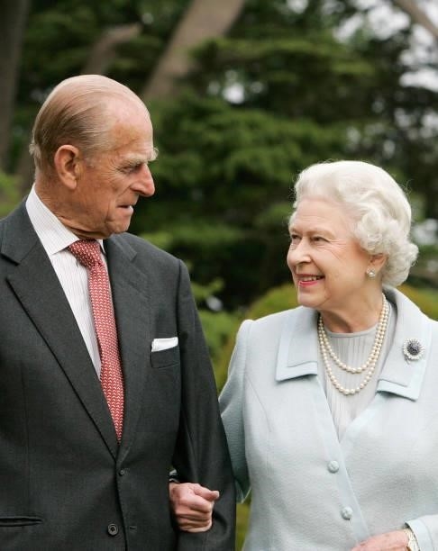 In this image, made available November 18 HM The Queen Elizabeth II and Prince Philip, The Duke of Edinburgh re-visit Broadlands, to mark their...
