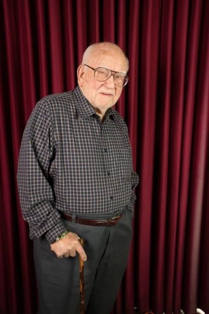 Ed Asner is honored at KPFK's 'Heroes Of Hope' Fundraiser on February 4, 2018 in Los Angeles, California.