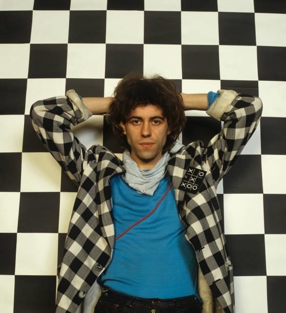 Posed portrait of Bob Geldof, lead singer of the Boomtown Rats in October 1979.