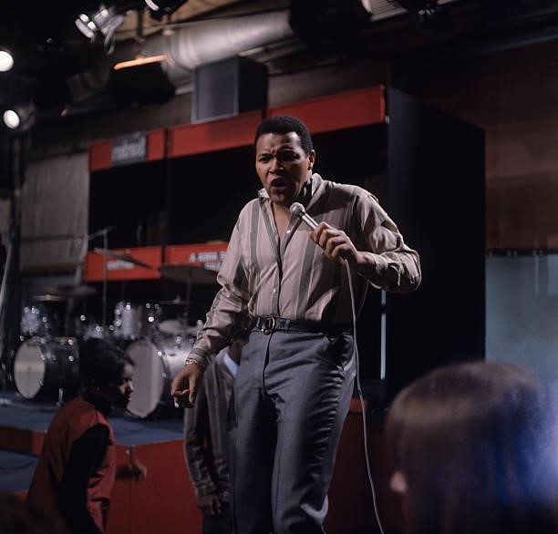 Chubby Checker performs on 'Ready Steady Go' television show filmed Wembley Studios in London, England in 1965